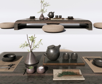 Japanese Style Tea Tables And Chairs-ID:785734894