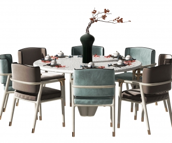 New Chinese Style Dining Table And Chairs-ID:983066084
