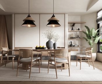 Wabi-sabi Style Dining Room-ID:317500115