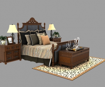 American Style Double Bed-ID:102474938