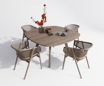 Nordic Style Dining Table And Chairs-ID:819144964