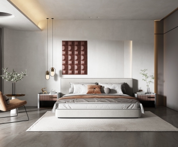 Modern Wabi-sabi Style Bedroom-ID:419385915