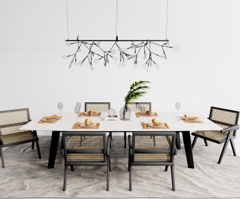 Nordic Style Dining Table And Chairs-ID:106426001