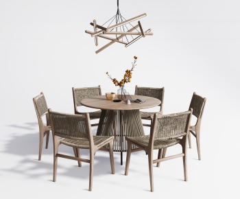 Nordic Style Dining Table And Chairs-ID:965287926