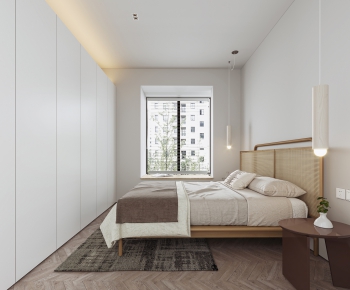 Wabi-sabi Style Bedroom-ID:410564906