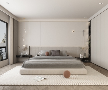Modern Wabi-sabi Style Bedroom-ID:435652026