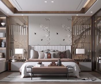 New Chinese Style Bedroom-ID:684668065