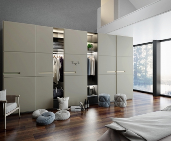 Modern Clothes Storage Area-ID:435192116