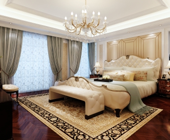 Simple European Style Bedroom-ID:560755978
