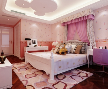 Simple European Style Girl's Room Daughter's Room-ID:481777916