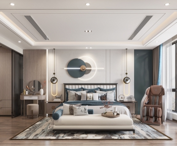 New Chinese Style Bedroom-ID:520785092