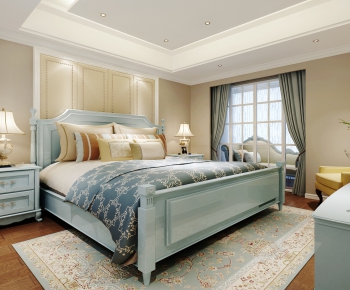 American Style Bedroom-ID:127043014