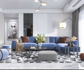 Modern A Living Room-ID:354064946