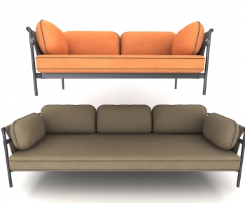 Modern Three-seat Sofa-ID:613898048
