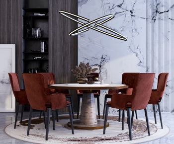 Modern Dining Table And Chairs-ID:530886896