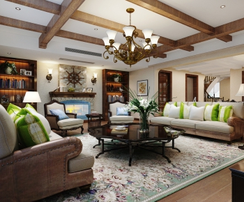 American Style A Living Room-ID:392656094