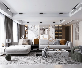 Modern A Living Room-ID:898509055