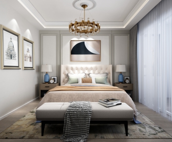 American Style Bedroom-ID:392172102