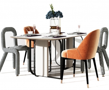 Modern Dining Table And Chairs-ID:440691957