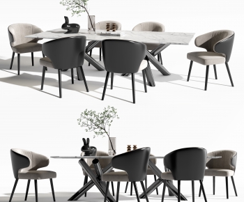 Modern Dining Table And Chairs-ID:736665015