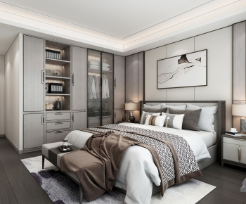 New Chinese Style Bedroom-ID:306503068