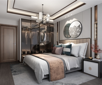 New Chinese Style Bedroom-ID:814085014