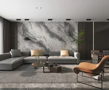 Modern A Living Room-ID:789824019