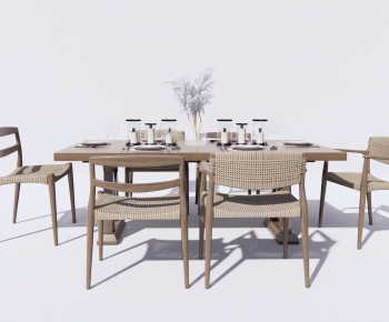 Modern Dining Table And Chairs-ID:470177896