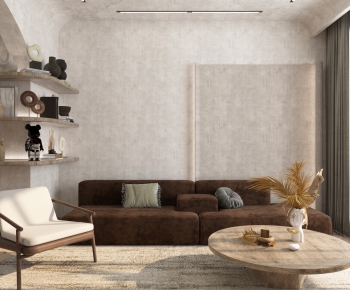 Wabi-sabi Style A Living Room-ID:669492016