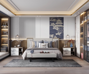 New Chinese Style Bedroom-ID:175453906