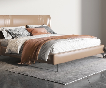 Modern Double Bed-ID:253999952