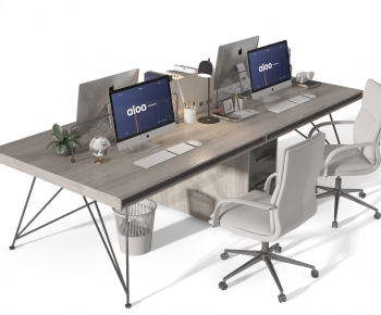 Modern Computer Desk And Chair-ID:649838922