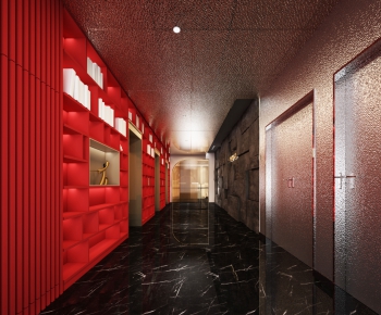 New Chinese Style Corridor/elevator Hall-ID:319819532