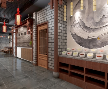 New Chinese Style Catering Space-ID:593461995