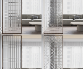 Modern Glass Screen Partition-ID:803002123