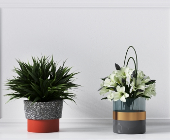 Modern Potted Green Plant-ID:115082983