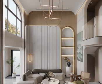 Wabi-sabi Style A Living Room-ID:660768035