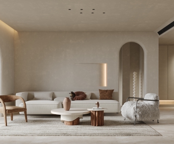 Wabi-sabi Style A Living Room-ID:952274088