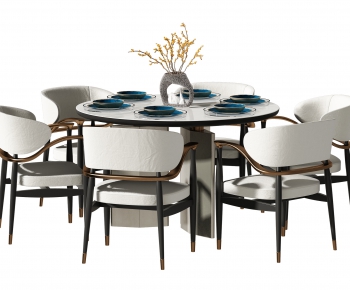 New Chinese Style Dining Table And Chairs-ID:952332029