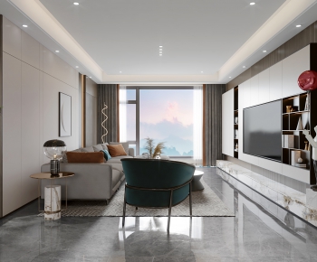 Modern A Living Room-ID:290570972