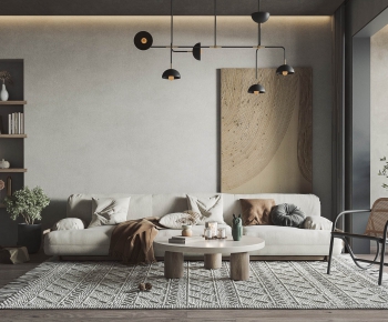Wabi-sabi Style A Living Room-ID:835201036