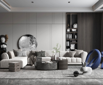 Modern A Living Room-ID:675684939