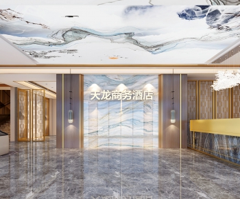 New Chinese Style Lobby Hall-ID:444725047