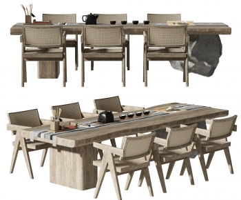 Wabi-sabi Style Tea Tables And Chairs-ID:792865041