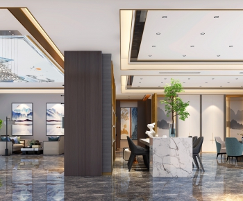 New Chinese Style Lobby Hall-ID:619834906