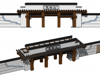 New Chinese Style Building Component-ID:973144058