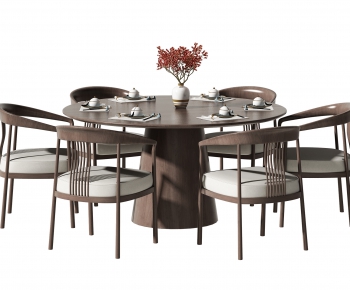 New Chinese Style Dining Table And Chairs-ID:800869528