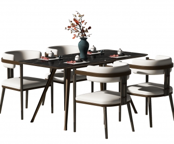 New Chinese Style Dining Table And Chairs-ID:874089009