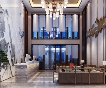 New Chinese Style Lobby Hall-ID:616331199