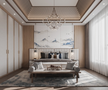 New Chinese Style Bedroom-ID:101191047